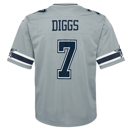 Trevon Diggs Dallas Cowboys Youth Inverted Game Jersey - Silver | Nike outlet