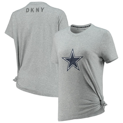 Dallas Cowboys DKNY Sport Women's Ava Tri-Blend T-Shirt - Heathered Gray cheap