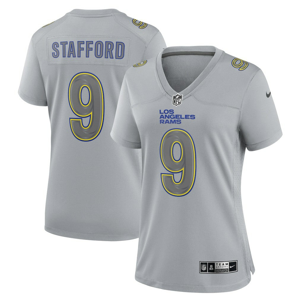 Matthew Stafford Los Angeles Rams Women's Atmosphere Fashion Game Jersey - Gray | Nike cheap