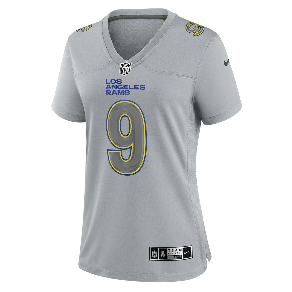 Matthew Stafford Los Angeles Rams Women's Atmosphere Fashion Game Jersey - Gray | Nike cheap