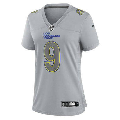 Matthew Stafford Los Angeles Rams Women's Atmosphere Fashion Game Jersey - Gray | Nike cheap