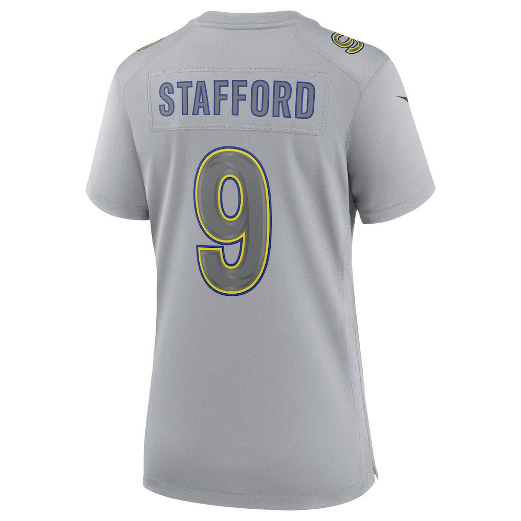 Matthew Stafford Los Angeles Rams Women's Atmosphere Fashion Game Jersey - Gray | Nike cheap