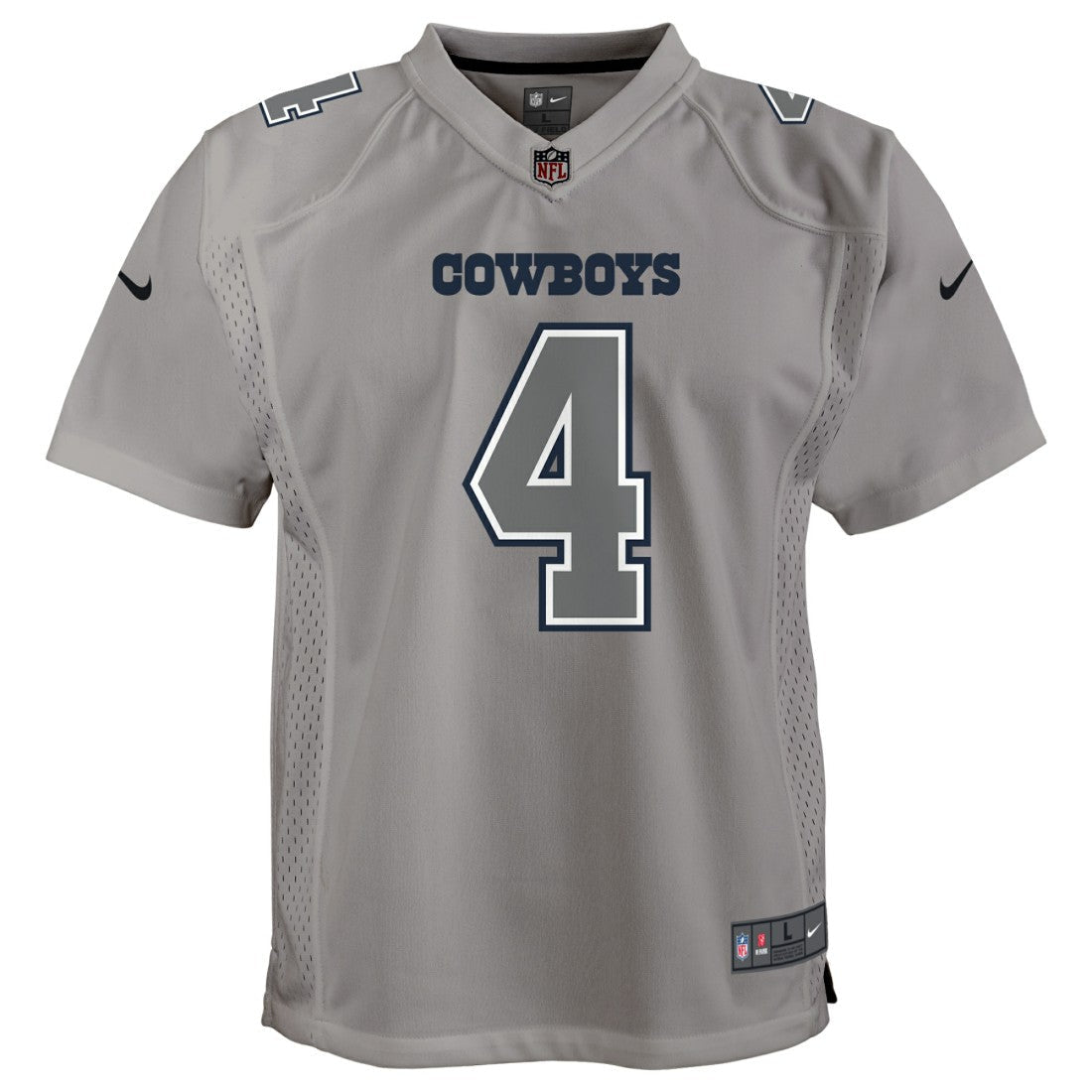 Dak Prescott Dallas Cowboys Youth Atmosphere Game Jersey - Gray | Nike cheap
