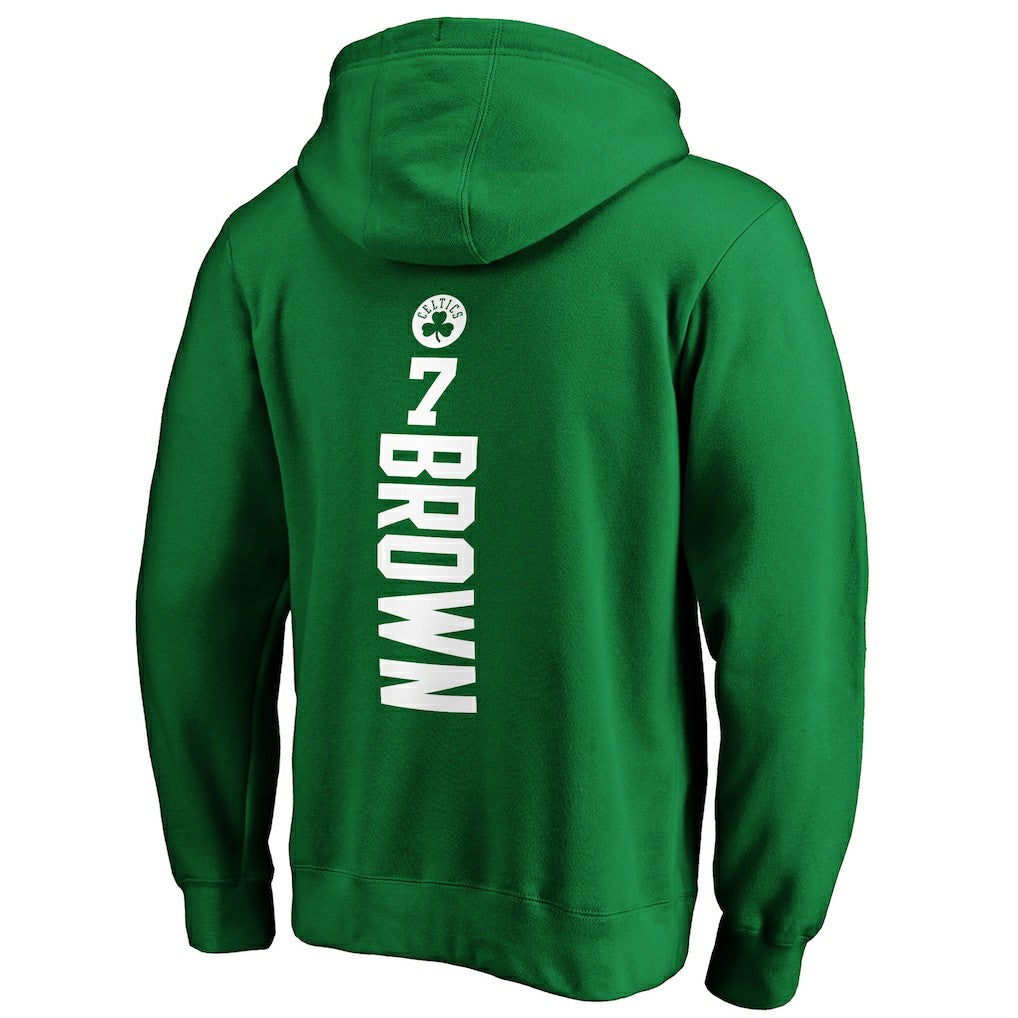 Jaylen Brown Boston Celtics Playmaker Name & Number Pullover Hoodie - Kelly Green shop