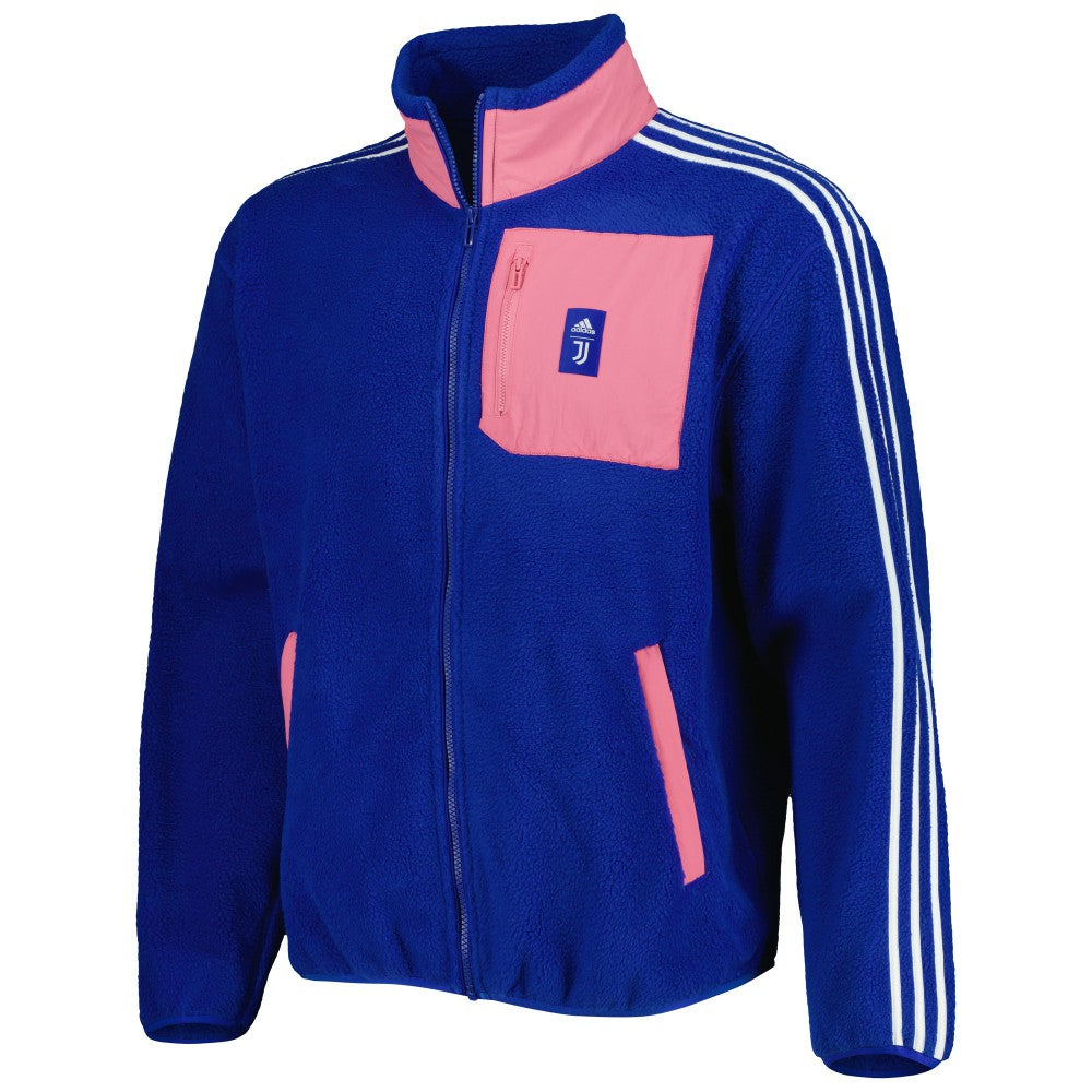 Juventus Lifestyler Fleece Full-Zip Jacket - Blue | Adidas discount