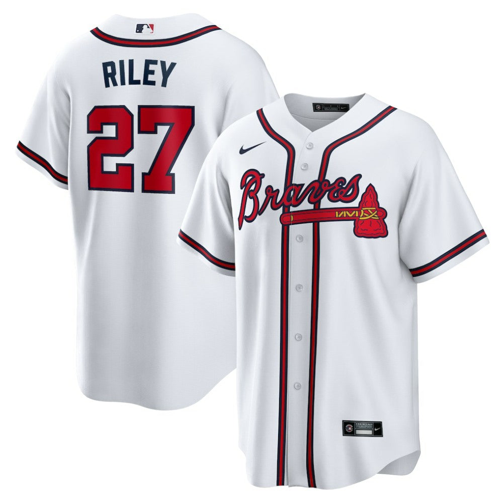 Austin Riley Atlanta Braves Home Replica Player Jersey - White | Nike