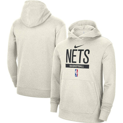 Brooklyn Nets 2022/23 Spotlight On-Court Practice Performance Pullover Hoodie - Cream | Nike discount