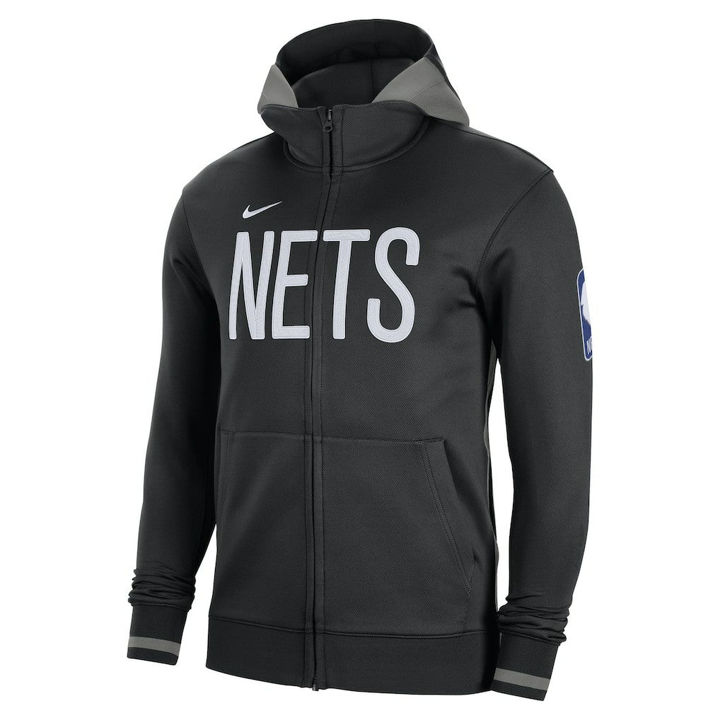 Brooklyn Nets Authentic Showtime Performance Full-Zip Hoodie - Black | Nike cheap