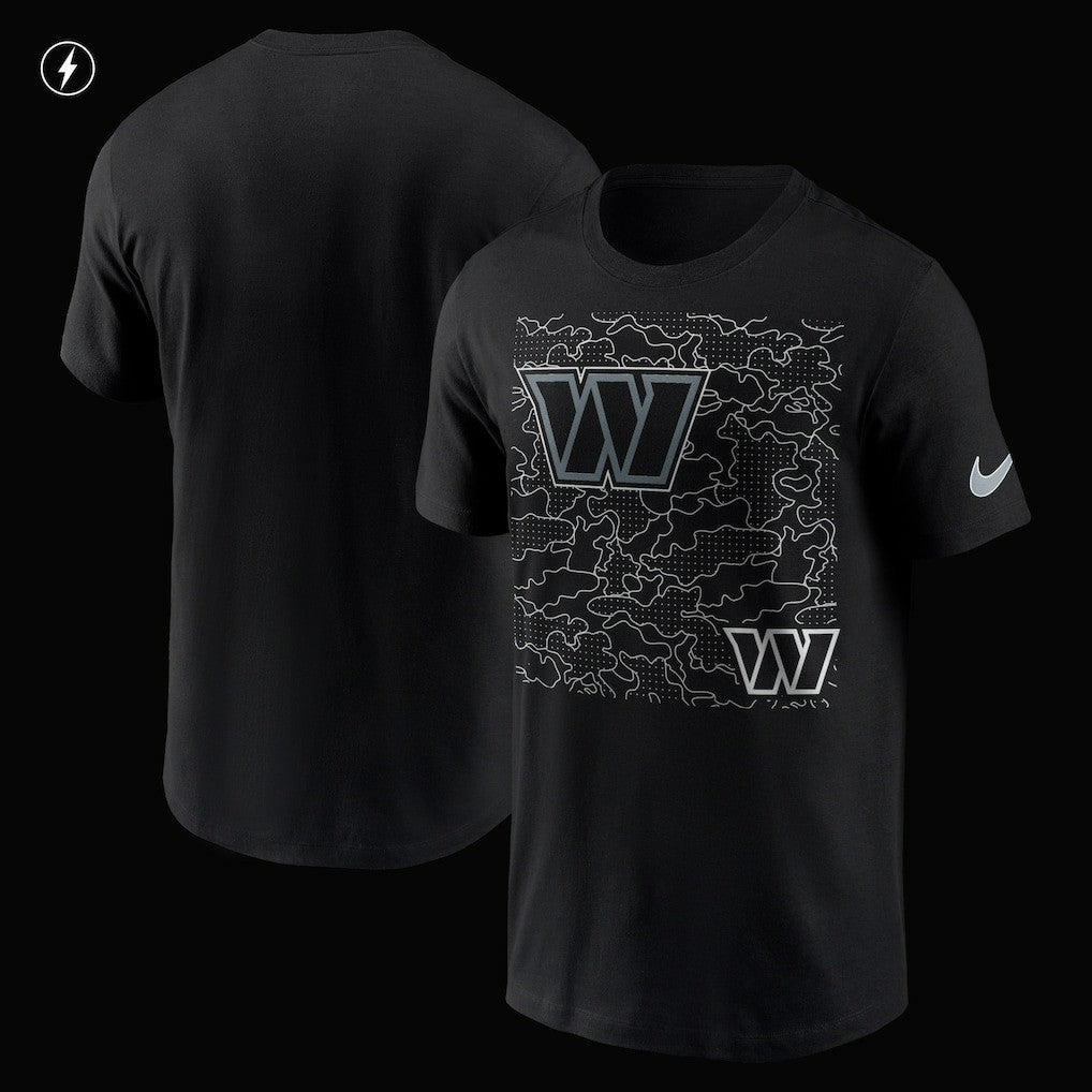 Washington Commanders RFLCTV T-Shirt - Black | Nike on sale