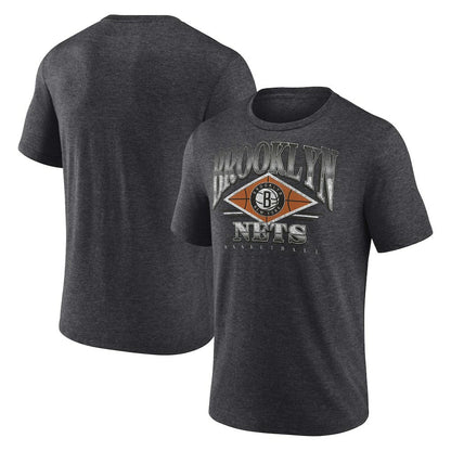 Brooklyn Nets True Classics Power Phase Tri-Blend T-Shirt - Heather Charcoal | Fanatics discount