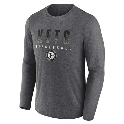 Brooklyn Nets Where Legends Play Iconic Practice Long Sleeve T-Shirt - Heathered Charcoal | Fanatics outlet