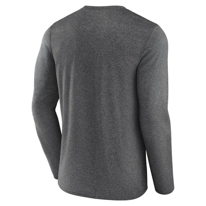 Utah Jazz Where Legends Play Iconic Practice Long Sleeve T-Shirt - Heather Charcoal | Fanatics shop