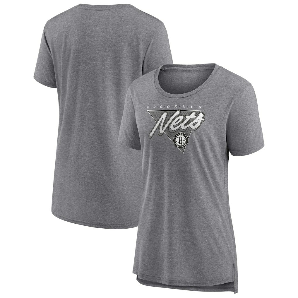 Brooklyn Nets Women's True Classics Tri-Blend T-Shirt - Heathered Gray | Fanatics for sale