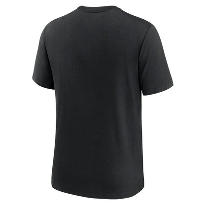 New Orleans Saints Wordmark Logo Tri-Blend T-Shirt - Black | Nike online