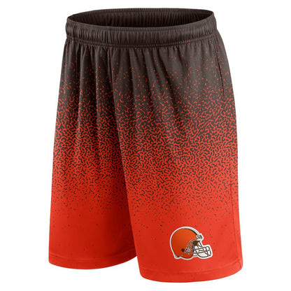 Cleveland Browns Ombre Shorts - Brown/Orange for sale
