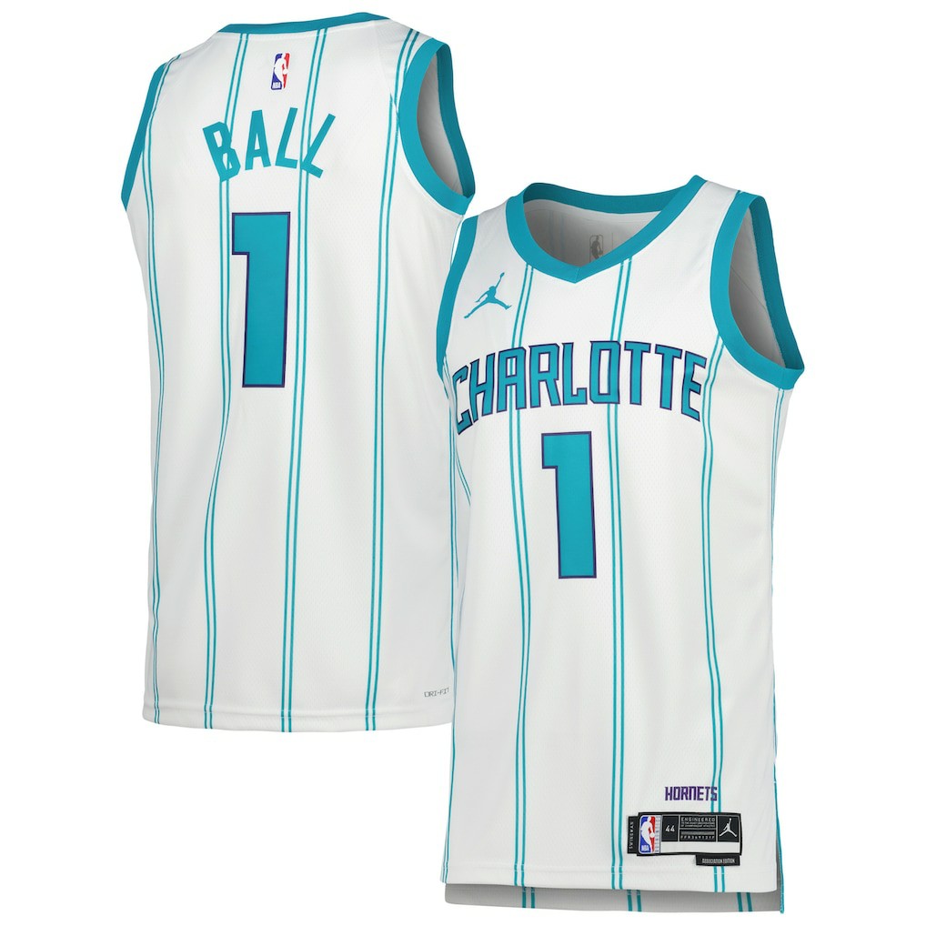 LaMelo Ball Charlotte Hornets Jordan Brand Unisex Swingman Jersey - Association Edition - White discount