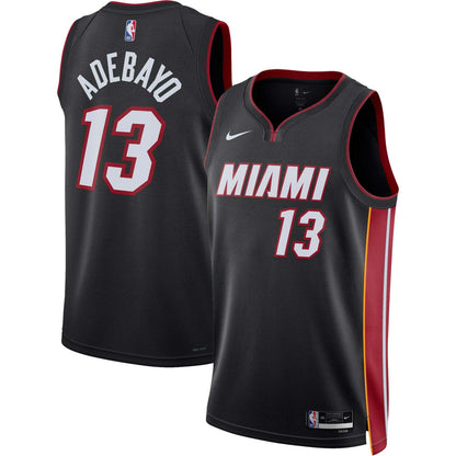 Bam Adebayo Miami Heat Unisex Swingman Jersey - Icon Edition - Black | Nike for sale