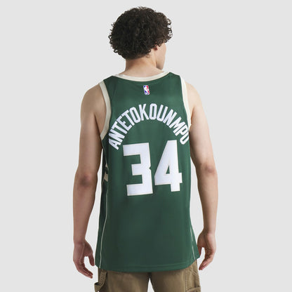 Giannis Antetokounmpo Milwaukee Bucks Unisex Swingman Jersey - Icon Edition - Hunter Green | Nike online