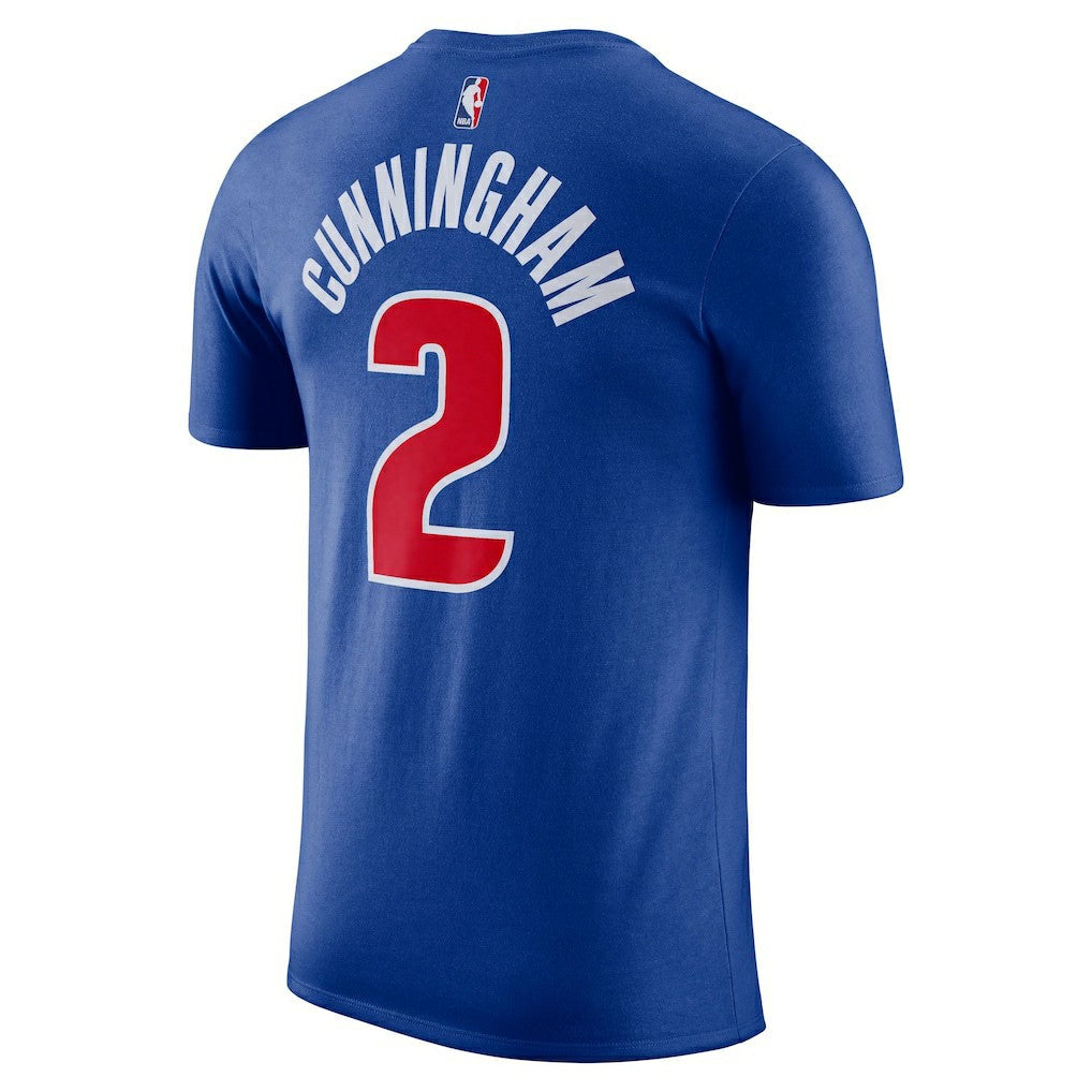 Cade Cunningham Detroit Pistons Icon 2022/23 Name & Number T-Shirt sale - Blue | Nike discount