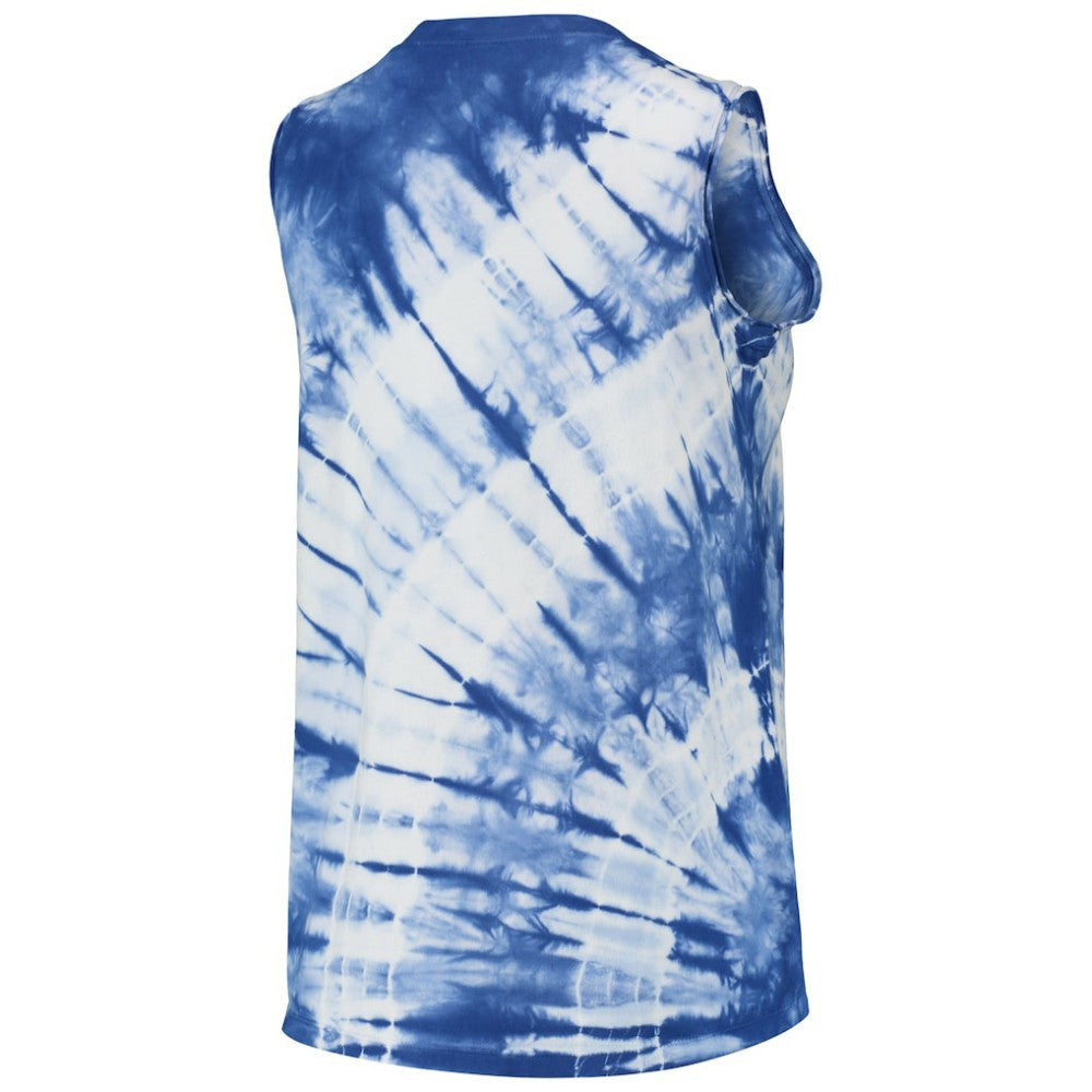 Chicago Cubs Touch Women's Money Ball Tie-Dye Tank Top - Royal