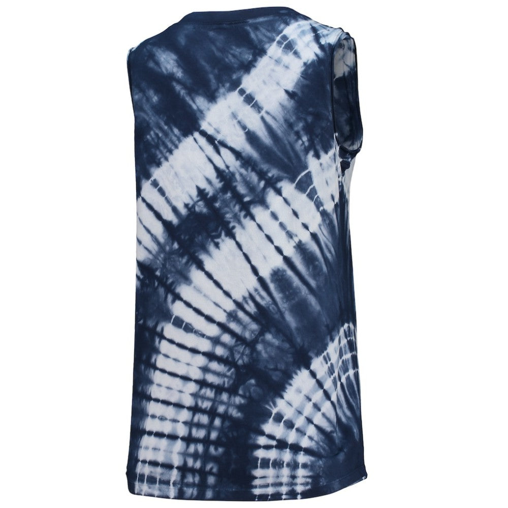 Atlanta Braves Touch Women's Money Ball Tie-Dye Tank Top - Navy