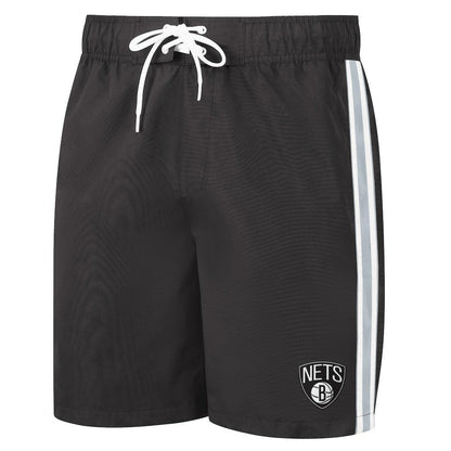 Brooklyn Nets G-III Sports by Carl Banks Sand Beach Volley Swim Shorts - Black/Gray online