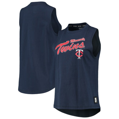 Minnesota Twins DKNY Sport Women's Marcie Tank Top - Navy