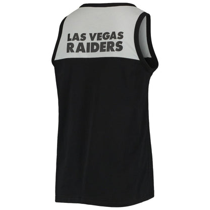 Las Vegas Raiders Starter Team Touchdown Fashion Tank Top - Black/Silver discount
