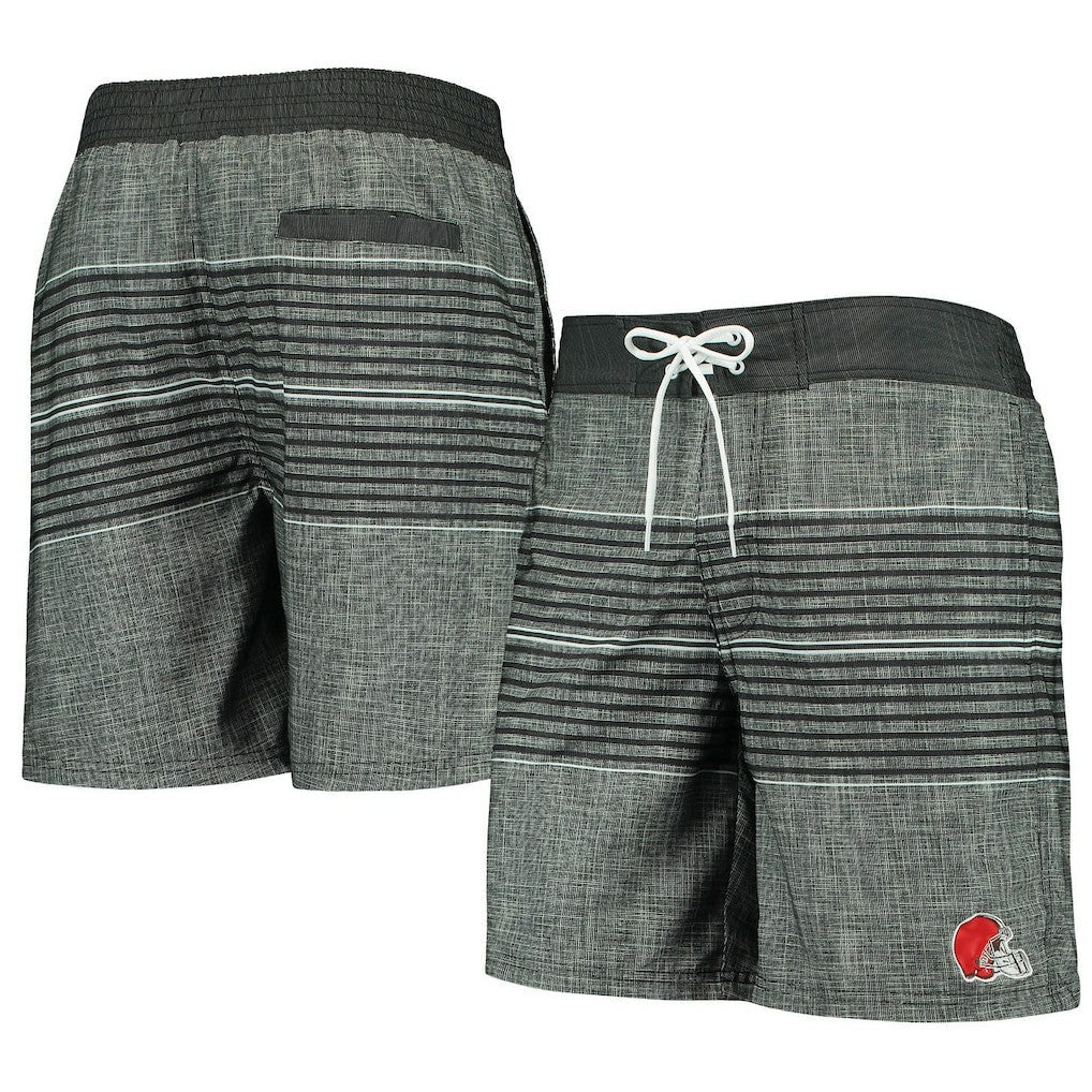 Cleveland Browns G-III Sports by Carl Banks Horizon Swim Shorts - Black for sale