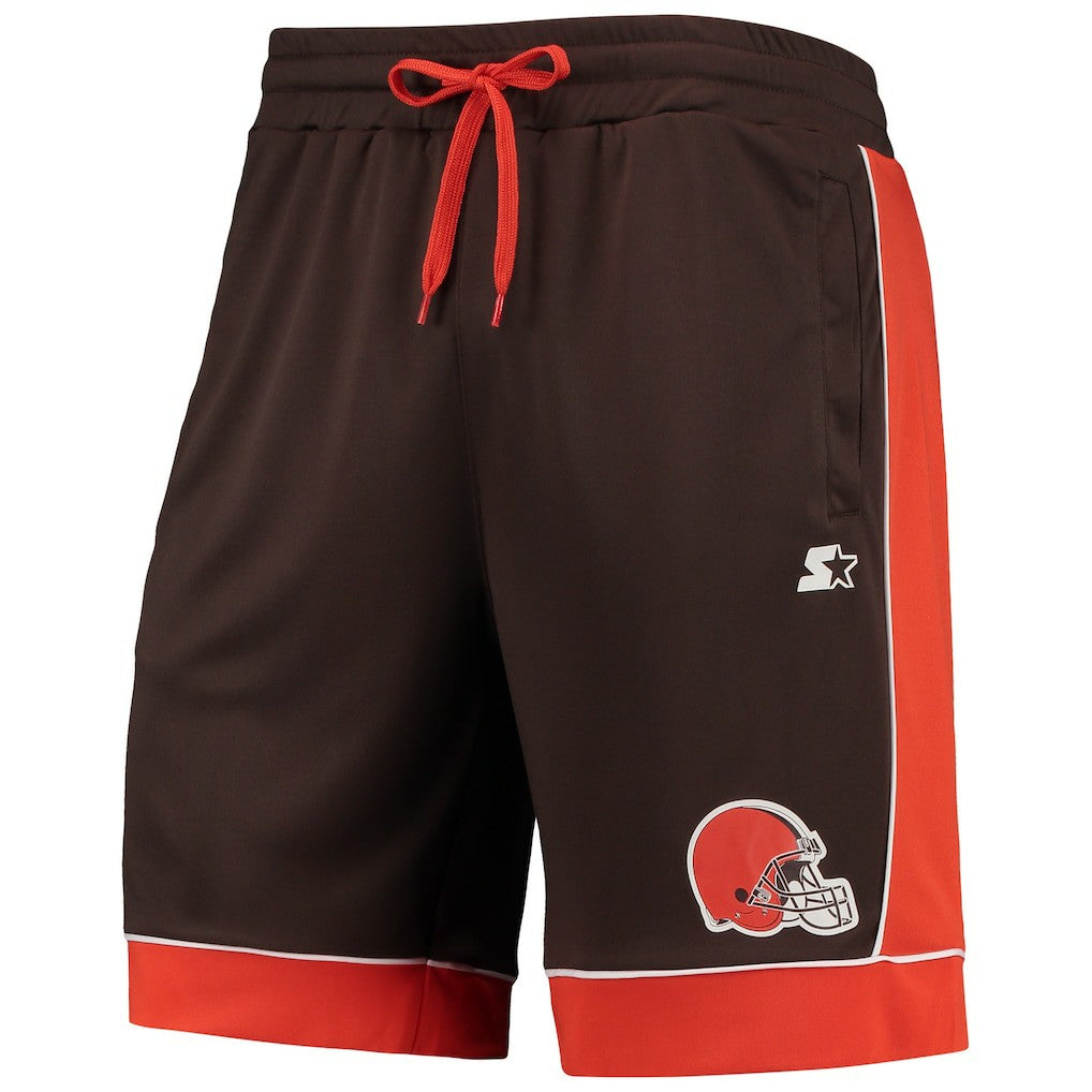 Cleveland Browns Starter Fan Favorite Fashion Shorts - Brown/Orange discount