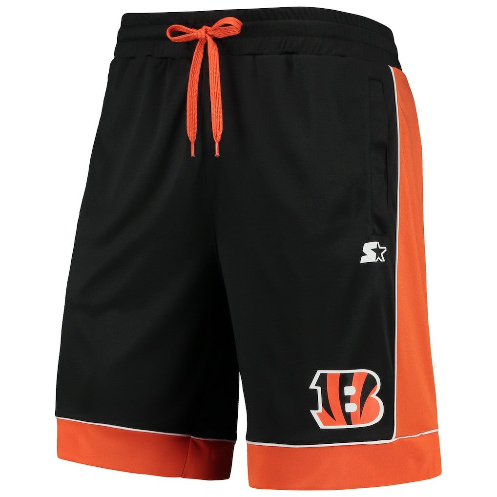 Cincinnati Bengals Starter Fan Favorite Fashion Shorts - Black/Orange on sale