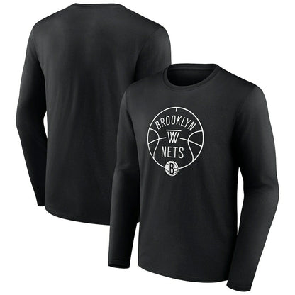 Brooklyn Nets Tip-Off Long Sleeve T-Shirt - Black outlet