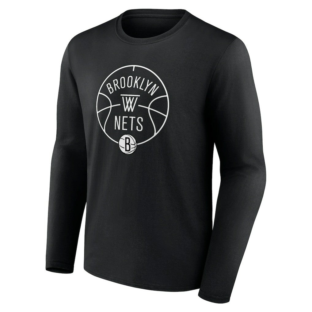Brooklyn Nets Tip-Off Long Sleeve T-Shirt - Black outlet