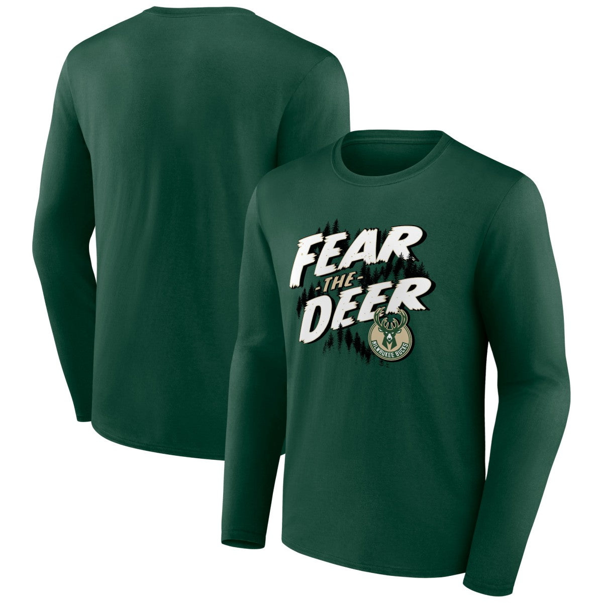 Milwaukee Bucks Tip-Off Long Sleeve T-Shirt - Hunter Green on sale