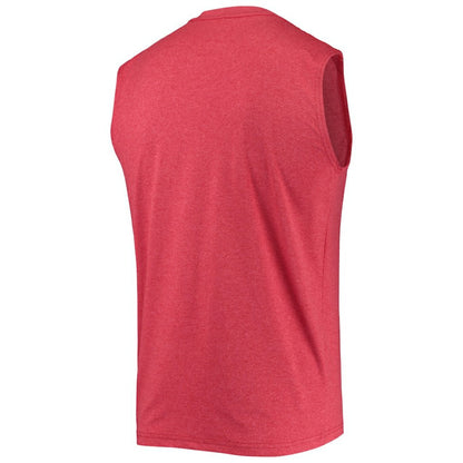 Boston Red Sox Muscle Tank Top - Heathered Red | New Era