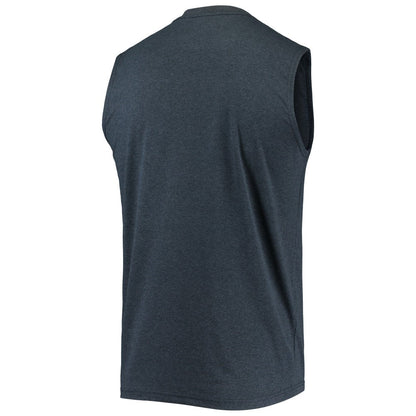 Milwaukee Brewers Muscle Tank Top - Heathered Navy | New Era