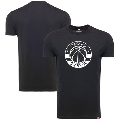 Washington Wizards Sportiqe Japanese Language Comfy Tri-Blend T-Shirt - Black online