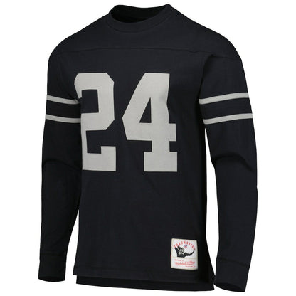 Charles Woodson Oakland Raiders Retired Player Name & Number Long Sleeve Top - Black on sale