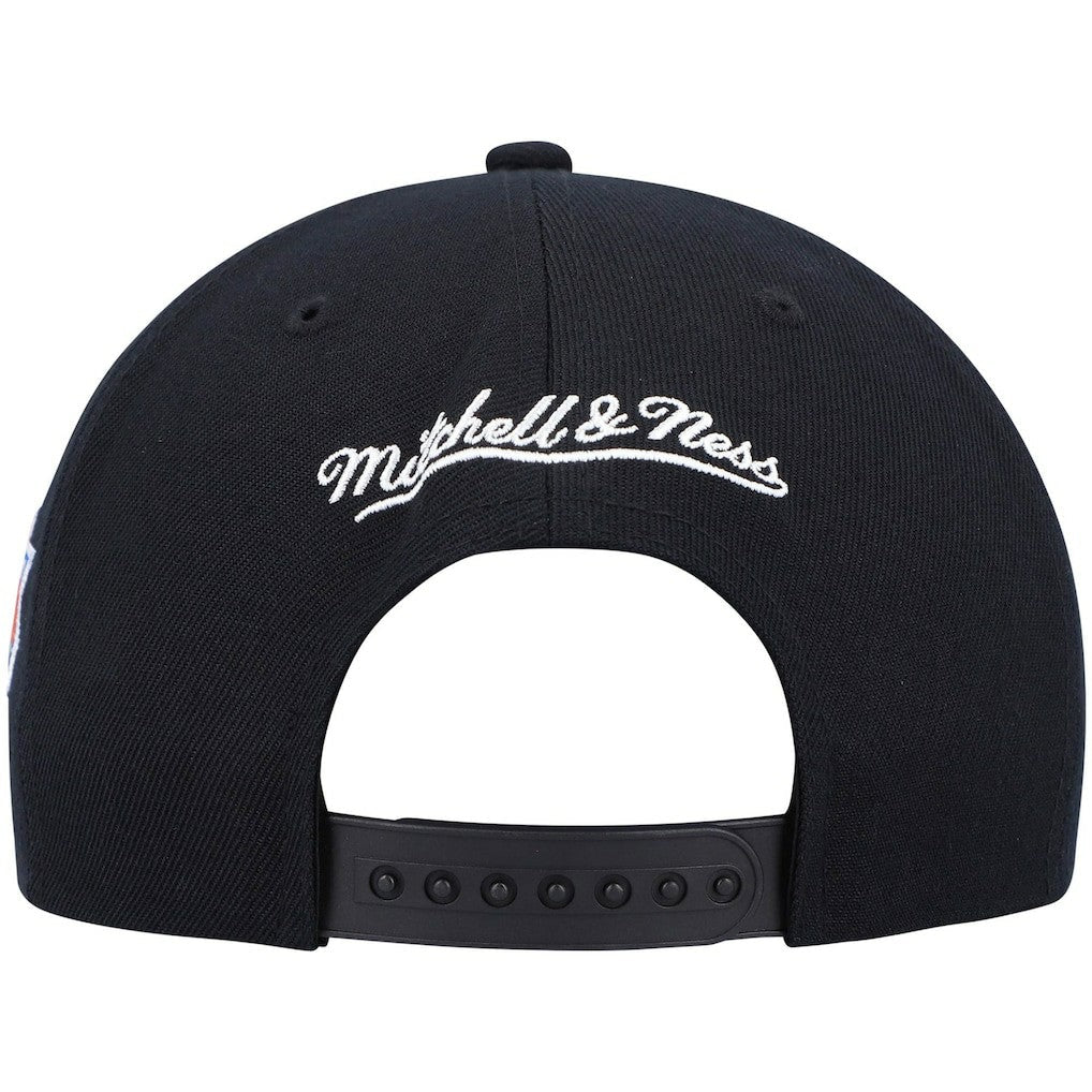 New York Knicks Hardwood Classics Script 2.0 Snapback Hat - Black | Mitchell & Ness sale
