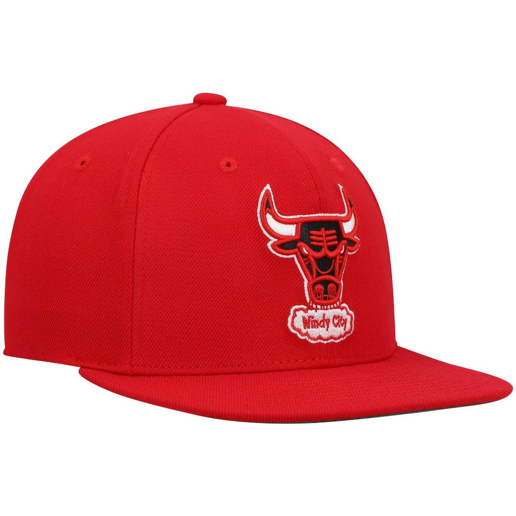 Chicago Bulls Hardwood Classics Team Ground 2.0 Snapback Hat - Red | Mitchell & Ness sale