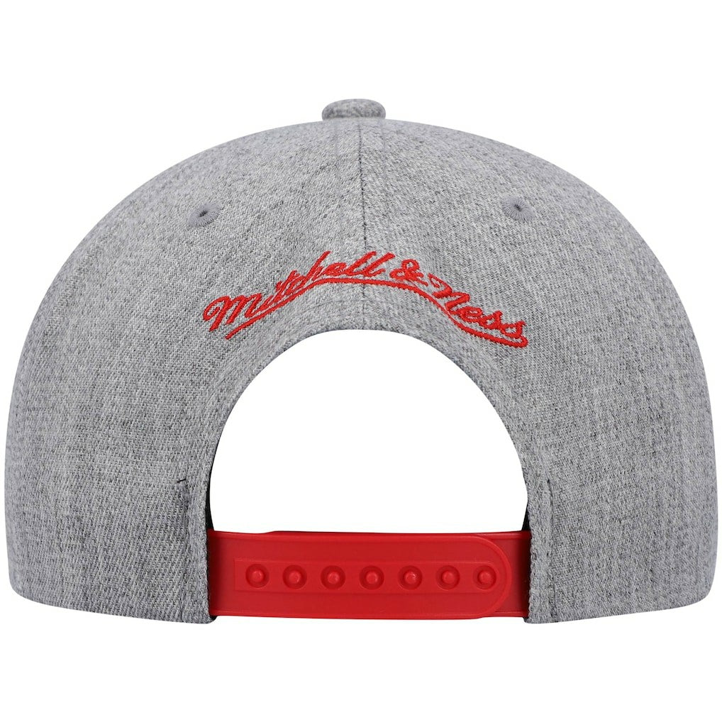 Chicago Bulls Hardwood Classics Team 2.0 Snapback Hat - Heathered Gray | Mitchell & Ness on sale