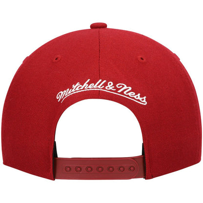 Miami Heat Ground 2.0 Snapback Hat - Red | Mitchell & Ness online