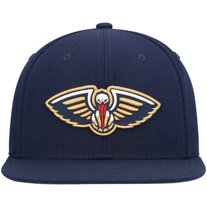 New Orleans Pelicans Ground 2.0 Snapback Hat - Navy | Mitchell & Ness for sale