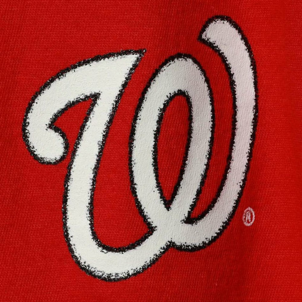 Washington Nationals Girls Youth Henley Tank Top - Red | New Era