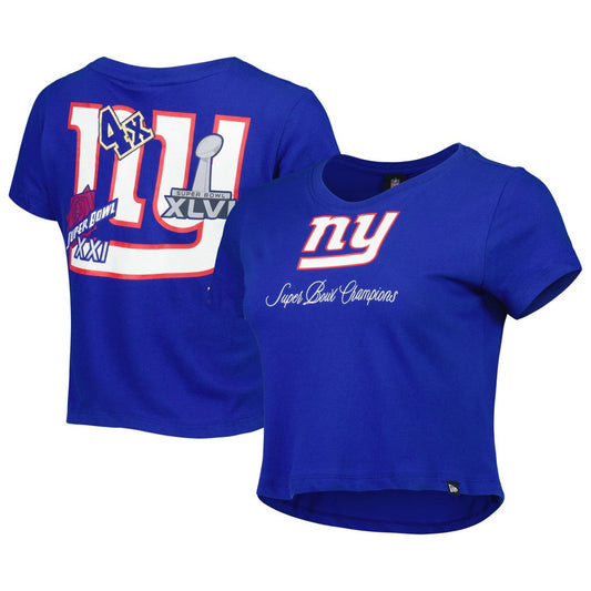 New York Giants New Era Women's Historic Champs T-Shirt - Royal discount
