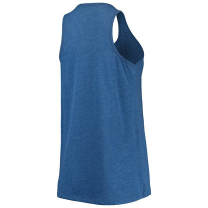 Philadelphia 76ers Women's Scoop-Neck Racerback Tank Top - Heathered Royal | New Era sale