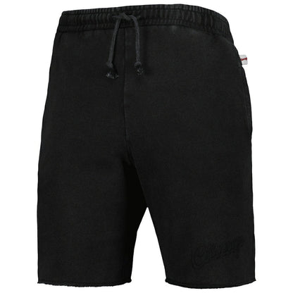 Chicago Bulls French Terry Tonal Fleece Shorts - Black | Mitchell & Ness sale