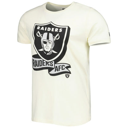Las Vegas Raiders New Era Sideline Chrome T-Shirt - Cream cheap