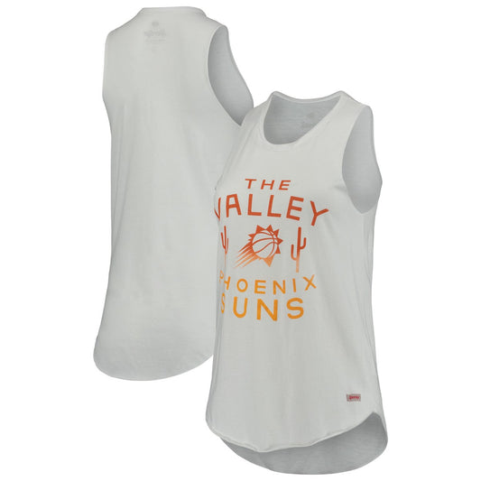 Phoenix Suns Sportiqe Women's Janie Tri-Blend Tank Top - White shop