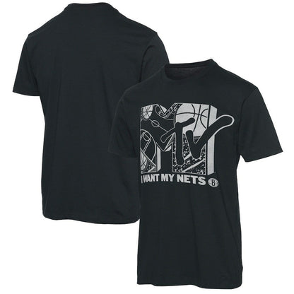 Brooklyn Nets Junk Food NBA x MTV I Want My T-Shirt - Black online